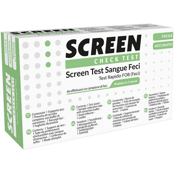 SCREEN TEST RAPIDO PRESENZA DI SANGUE OCCULTO NELLE FECI SCREEN TEST FOB