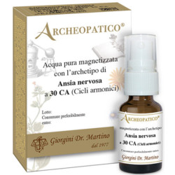 ARCHEOPATICO ACQUA PURA MAGNETIZZATA CON ARCHETIPO ANSIA NERVOSA A 30 CICLI ARMONICI 10 ML