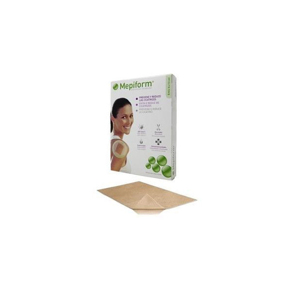 MEDICAZIONE MEPIFORM ATRAUMATICA PER CICATRICI E CHELOIDI NON STERILE 5X7,5CM 5 PEZZI