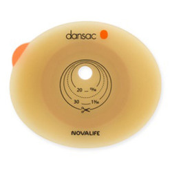 PLACCA PER COLO ILEO ED UROSTOMIA DANSAC NOVALIFE2 43MM RITAGLIABILE 10-35