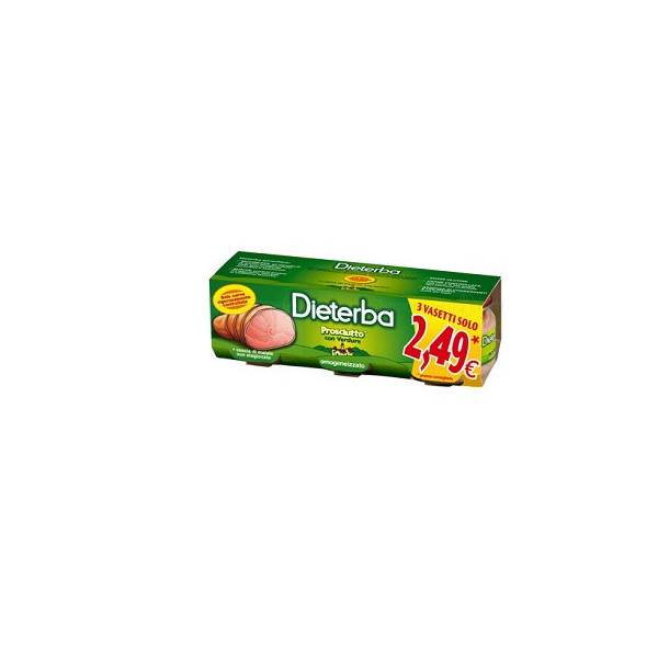 DIETERBA OMOGENEIZZATO PROSCIUTTO 3 PEZZI 80 G