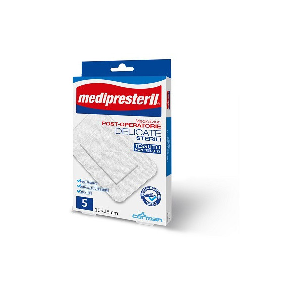 MEDICAZIONE POST OPERATORIA MEDIPRESTERIL DELICATA TNT 10X25CM 3 PEZZI
