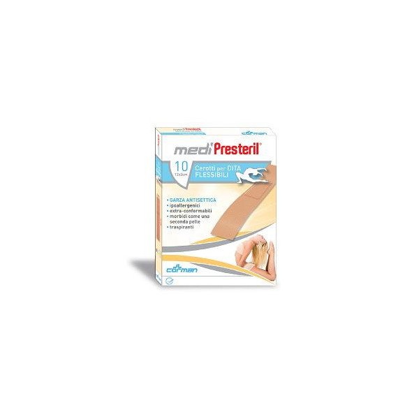 CEROTTO PER DITA MEDIPRESTERIL FLESSIBILE 12X2CM 10 PEZZI