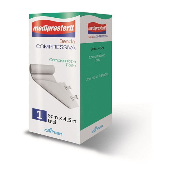 BENDA MEDIPRESTERIL COMPRESSIONE FORTE M4,5X8CM TESI