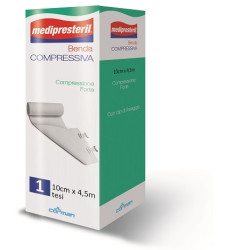 BENDA MEDIPRESTERIL COMPRESSIONE FORTE M4,5X10CM TESI
