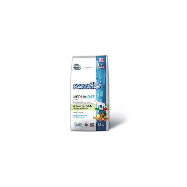 FORZA10 MEDIUM DIET CON CERVO E PATATE PER CANI DI MEDIA TAGLIA MICROCAPSULES 12 KG