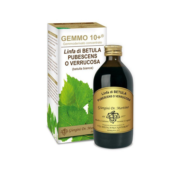 GEMMO 10+ BETULLA B LINFA 200 ML LIQUIDO ANALCOLICO