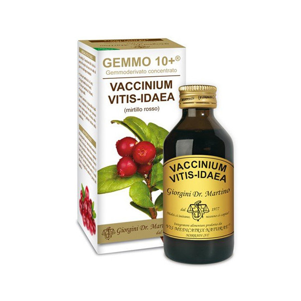 GEMMO 10+ MIRTILLO ROSSO LIQUIDO ANALCOLICO 100 ML