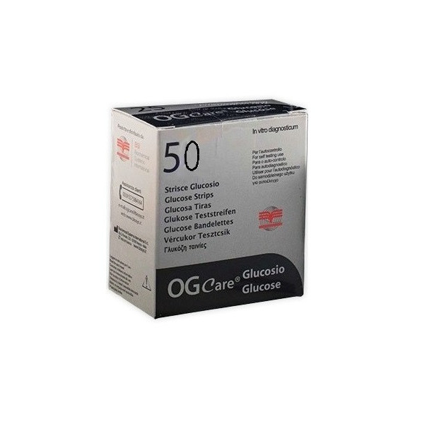STRISCE MISURAZIONE GLICEMIA OGCARE 50 PEZZI STRISCE MISURAZIONE GLICEMIA OGCARE 50 PEZZI