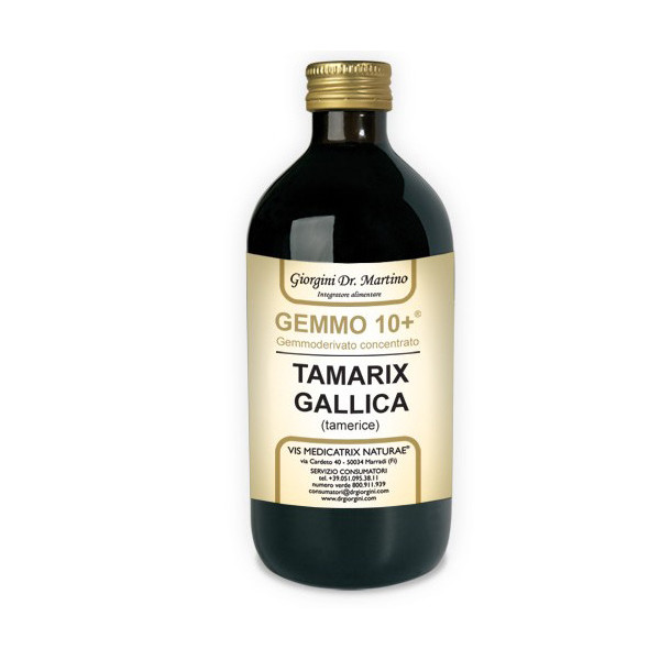 GEMMO 10+ GEMMODERIVATO CONCENTRATO LIQUIDO ANALCOLICO TAMARIX GALLICA TAMERICE 500 ML