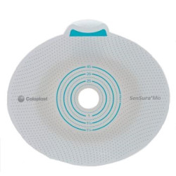 PLACCA PER UROSTOMIA COLOSTOMIA ILEOSTOMIA SENSURA MIO CLICK SISTEMA A DUE PEZZI FLANGIA 70 MM FORO RITAGLIABILE 10-65 MM 5 PEZZ