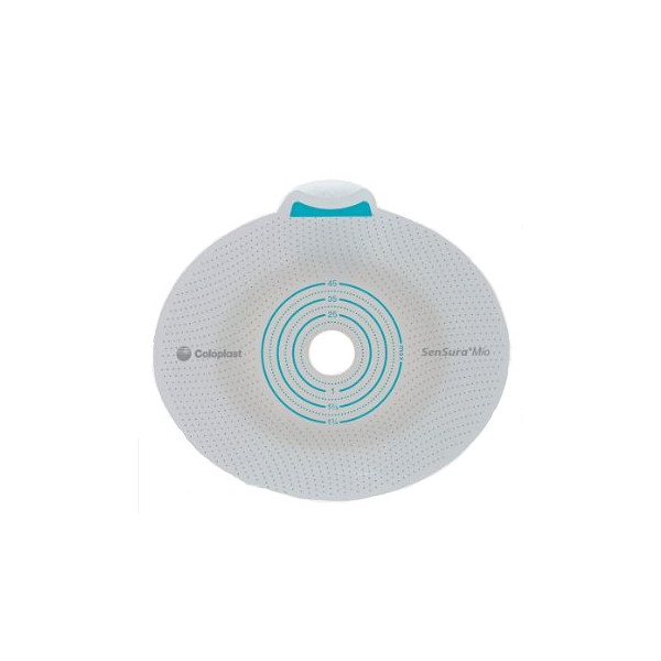 PLACCA PER UROSTOMIA COLOSTOMIA ILEOSTOMIA SENSURA MIO CLICK SISTEMA A DUE PEZZI FLANGIA 70 MM FORO RITAGLIABILE 10-65 MM 5 PEZZ