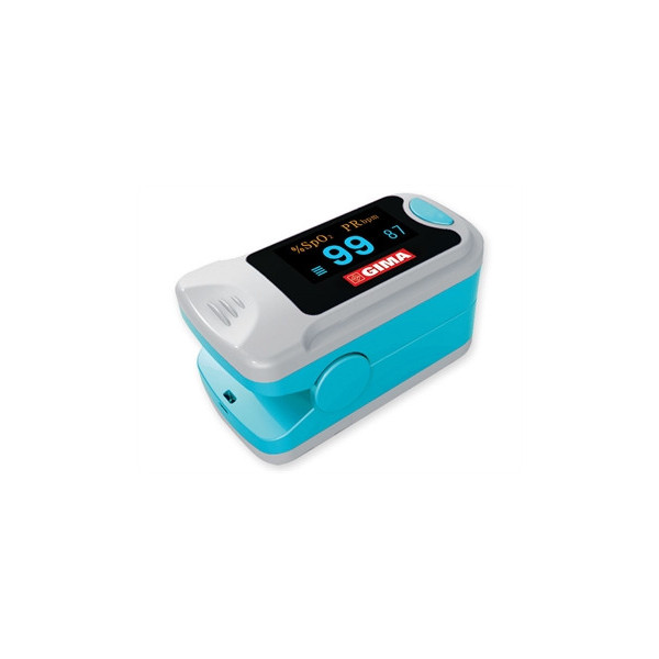 PULSOSSIMETRO DA DITO PULSOXIMETRO OXY-3 CON DISPLAY PER MISURAZIONE DIOSSIGENO NEL SANGUE E BATTITO CARDIACO CON CORDINO E BATT