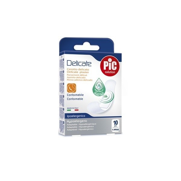 CEROTTO PIC DELICATE 25X72 MM ANTIBATTERICO 10 PEZZI