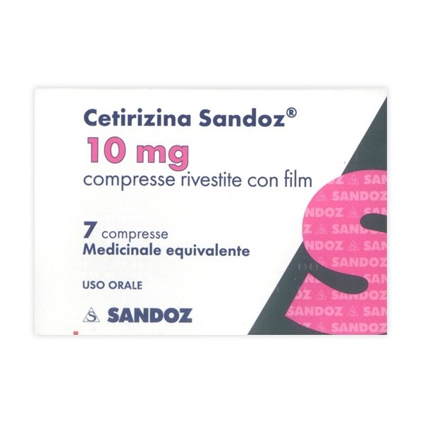 CETIRIZINA SAND*7CPR RIV 10MG