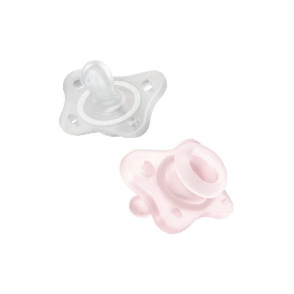 CHICCO GOMMOTTO MINI ROSA 0-2M 2 PEZZI