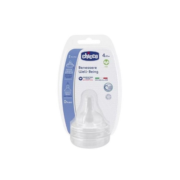 CHICCO TETTARELLA WELL BEING 4 MESI+ FAST SILICONE 2 PEZZI