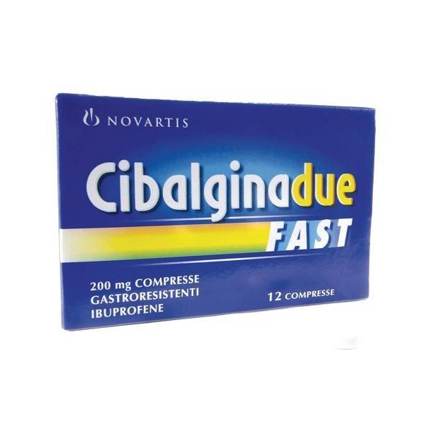 CIBALGINA DUE FAST*12CPR 200MG