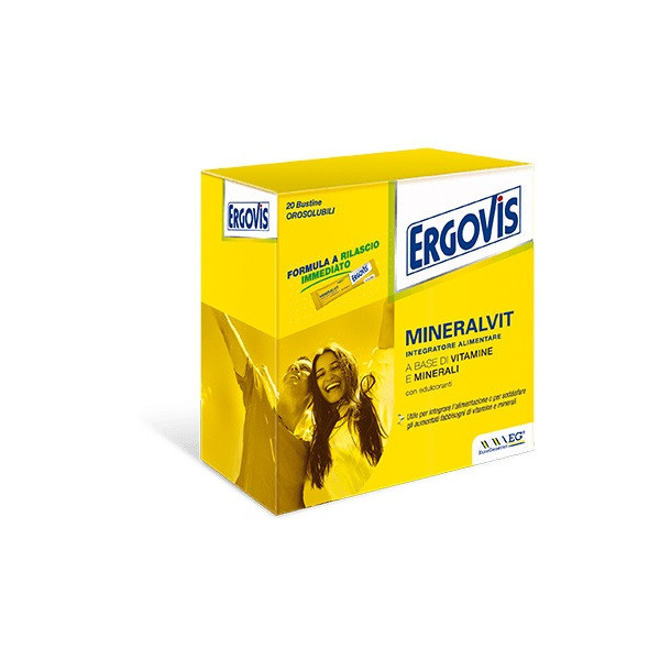 ERGOVIS MINERALVIT 20 BUSTE OROSOLUBILI 30 G