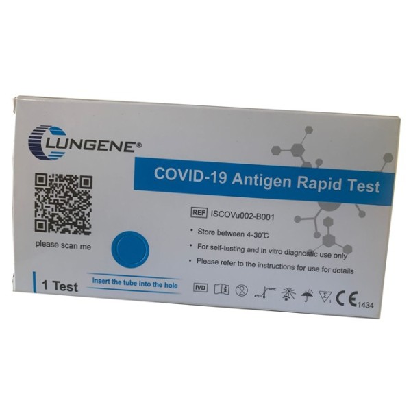TEST ANTIGENICO RAPIDO COVID-19 CLUNGENE AUTODIAGNOSTICO DETERMINAZIONE QUALITATIVA ANTGENI SARS-COV-2 IN TAMPONI NASALI MEDIANT