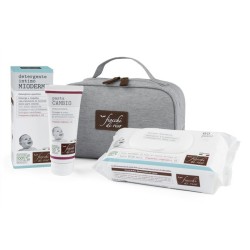FIOCCHI DI RISO COFANETTO CAMBIO PANNOLINO 1 DETERGENTE INTIMO MIODERM 240 ML + 1 PASTA CAMBIO 100 ML + SALVIETTE ACQUA NON ACQU