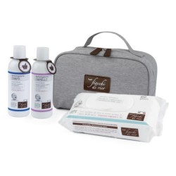 FIOCCHI DI RISO COFANETTO BAGNETTO 1 DETERGENTE CORPO 200 ML + 1 DETERGENTE CAPELLI 200 ML + SALVIETE ACQUA NON ACQUA 60 PEZZI +