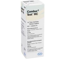 STRISCIA VISIVA PER AUTOANALISI IN URINE DI GLUCOSIO LEUCOCITI PROTEINE NITRITI E SANGUE COMBUR 5 TEST HC 10 PEZZI