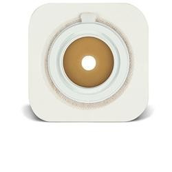 PLACCA CON FLANGIA E BARRIERA PROTETTIVA E SUPPORTO MICROPOROSO DISPOSITIVI DUE PEZZI CON SISTEMA DI AGGANCIO ATRAUMATICO CONSEC