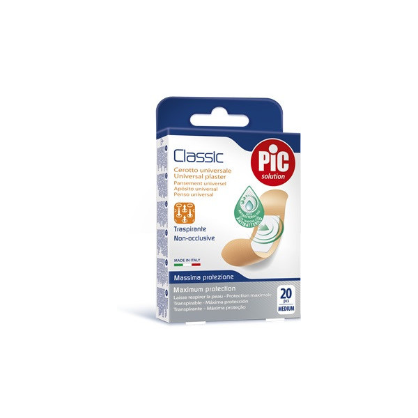 CEROTTO PIC CLASSIC 19X72 MM ANTIBATTERICO 20 PEZZI