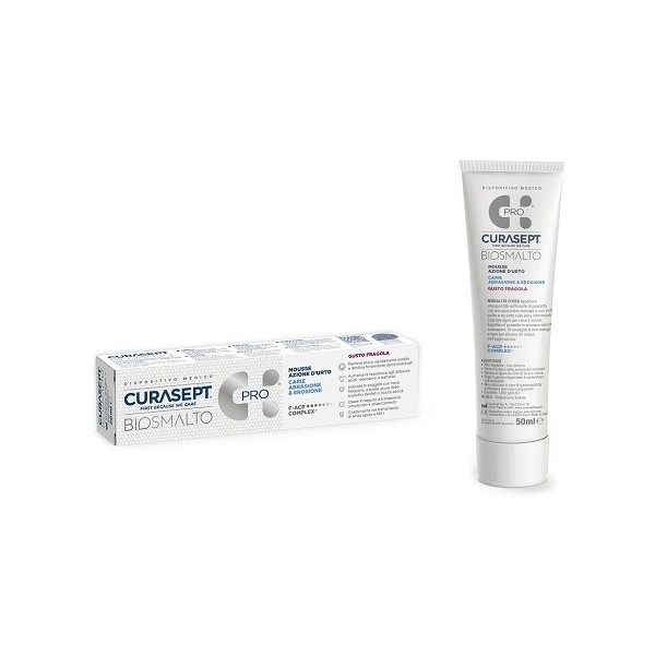 CURASEPT BIOSMALTO MOUSSE CARIE FRAGOLA 50 ML