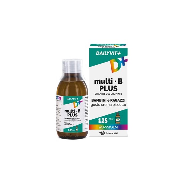 DAILYVIT+ MULTI B PLUS VITAMINE DEL GRUPPO B PER BAMBINI E RAGAZZI GUSTO CREMA BISCOTTO 125 ML