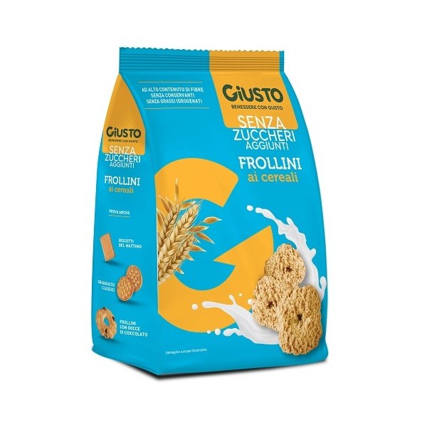 GIUSTO SENZA ZUCCHERO FROLLINI AI CEREALI SENZA ZUCCHERO 350 G