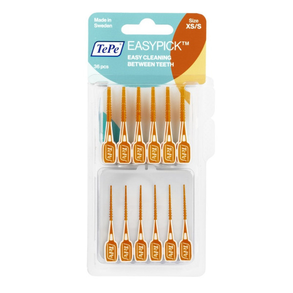 TEPE SCOVOLINI EASYPICK EXTRASMALL/SMALL ARANCIONE 36 PEZZI