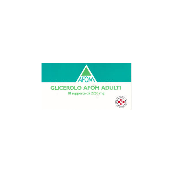GLICEROLO AFOM*AD 18SUPP2250MG