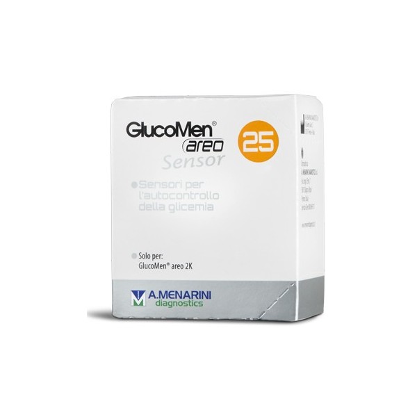 STRISCE MISURAZIONE GLICEMIA GLUCOMEN AREO SENSOR 25 PEZZI