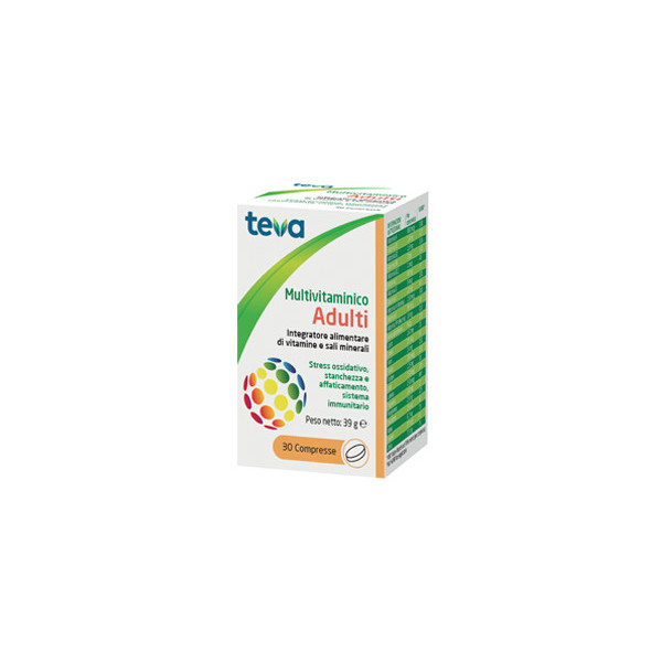 MULTIVITAMINICO ADULTI TEVA 30 COMPRESSE 30 G