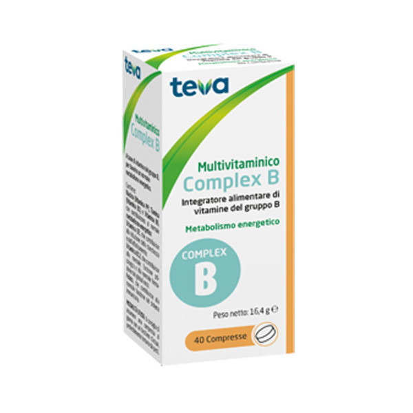 MULTIVITAMINICO COMPLEX B TEVA 40 COMPRESSE 16,4 G