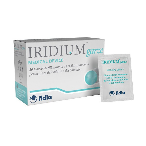 IRIDIUM GARZA OCULARE MEDICATA IN TESSUTO NON TESSUTO 20 PEZZI