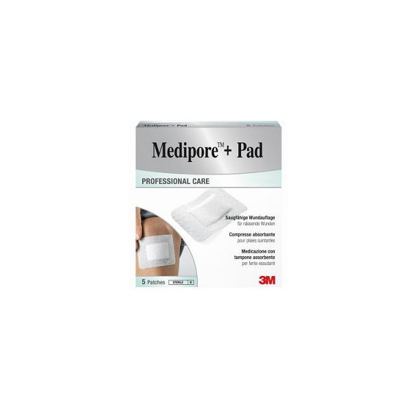 MEDICAZIONE MEDIPORE+PAD 10X20CM 5PEZZI