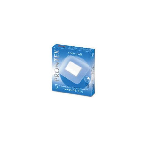 GARZA COMPRESSA PRONTEX AQUA PAD 10X8CM 5 PEZZI