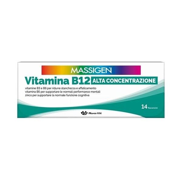 MASSIGEN VITAMINA B12 ALTA CONCENTRAZIONE 14 FLACONCINI