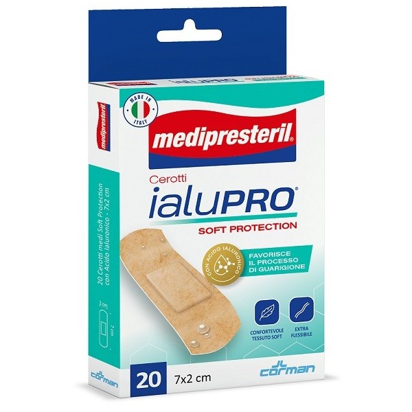MEDIPRESTERIL CEROTTI IALUPRO SOFT PROTECTION MEDI 7X2CM 20 PEZZI