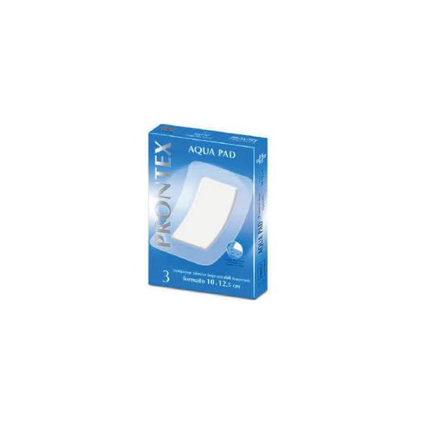 GARZA COMPRESSA PRONTEX AQUA PAD 10X12,5 CM 3 PEZZI