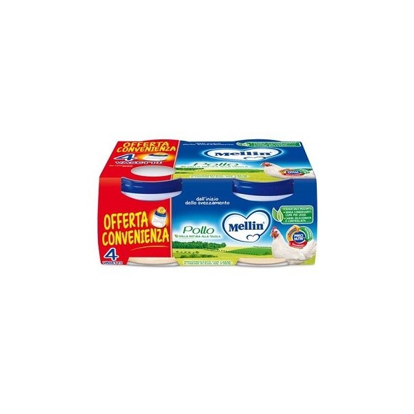 MELLIN OMOGENEIZZATO POLLO 4X80 G