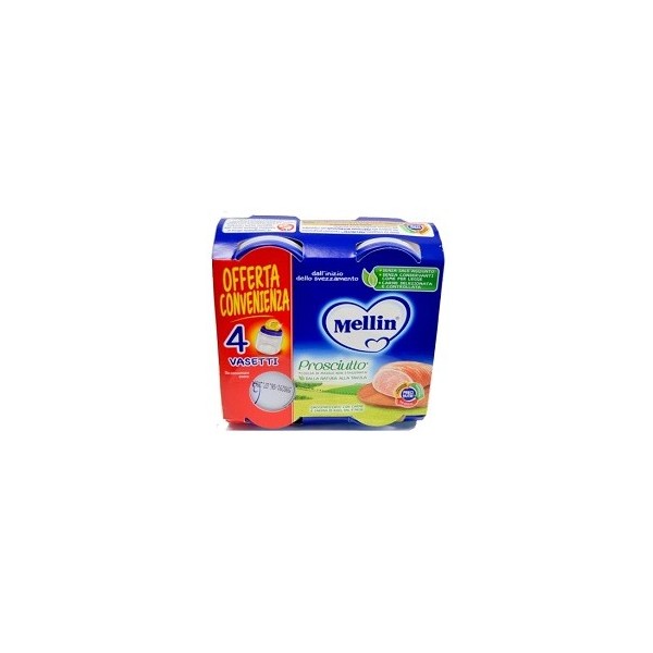 MELLIN OMOGENEIZZATO PROSCIUTTO 4 X 80G