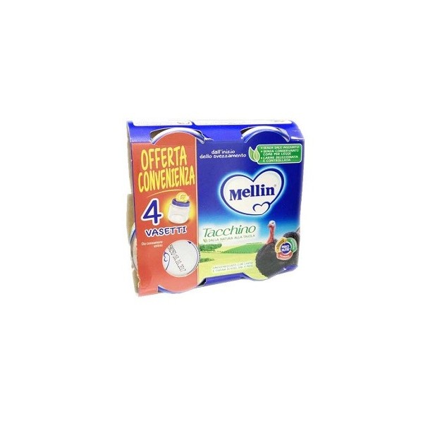 MELLIN OMOGENEIZZATO TACCHINO 4X80 G