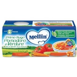 MELLIN PRIMO SUGO POMODORO E VERDURE 2 VASETTI DA 80 G