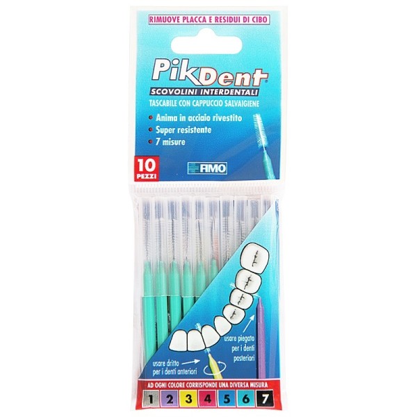 PIKDENT STUZZICOLINO 6 VERDE 10 PEZZI