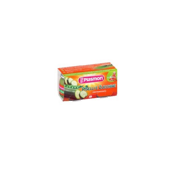 PLASMON OMOGENEIZZATO PISELLI ZUCCHINE 80 G X 2 PEZZI