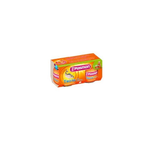PLASMON OMOGENEIZZATO TROTA VERDURE 80 G X 2 PEZZI